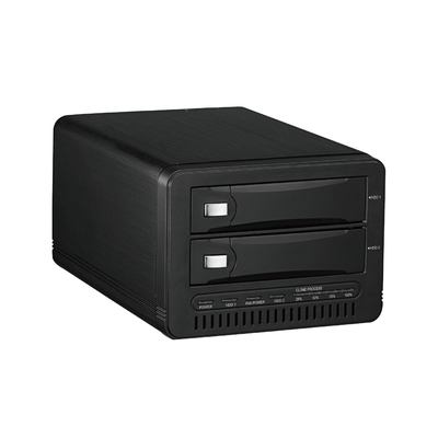USB3.0 to SATA 2bay HDD enclosure Suitable for 2x3.5" SATA I/II/III HDD,Support SATA6G SSD/HDD